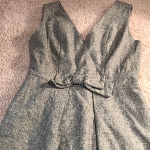 Adorable bow front grey dress